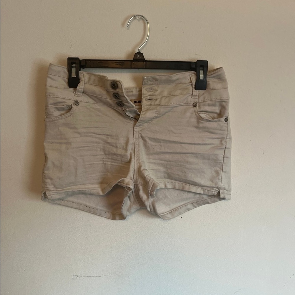 Blue Spice Women's Beige Jean Shorts
